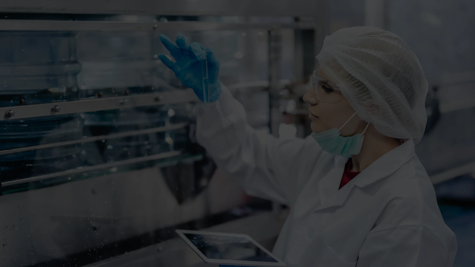 Monitoramento da qualidade da água em laboratório